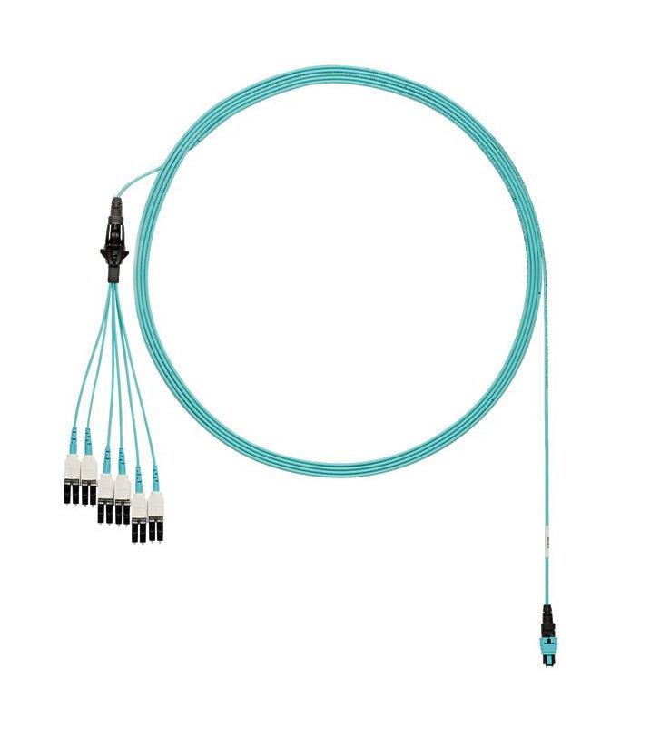Panduit Fxtrl8Nuhsnm022 Fibre Optic Cable 22 M Panmpo 12X Lc Om3 Aqua Colour