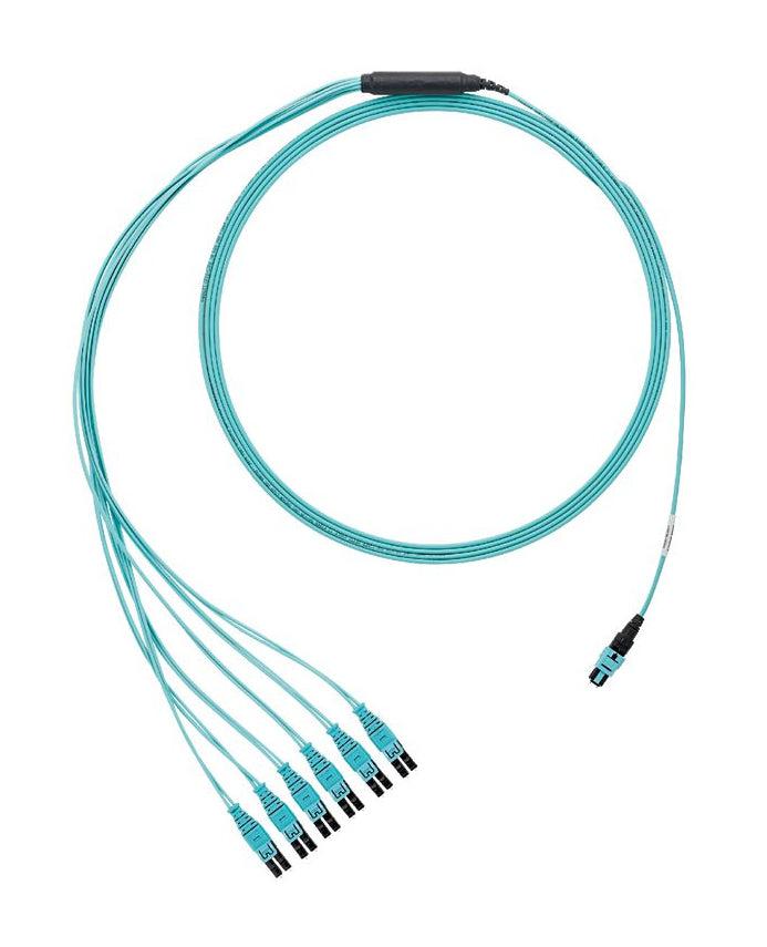 Panduit Fxtrp8Nqsonf006 Fibre Optic Cable 1.83 M Panmpo 12X Lc Om3 Aqua Colour