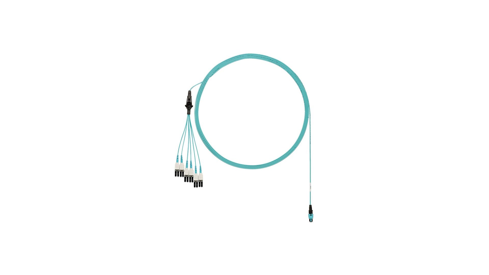 Panduit Fxtrp8Nujsnf036 Fibre Optic Cable 11 M Panmpo 6X Lc Ofnp Om3 Aqua Colour