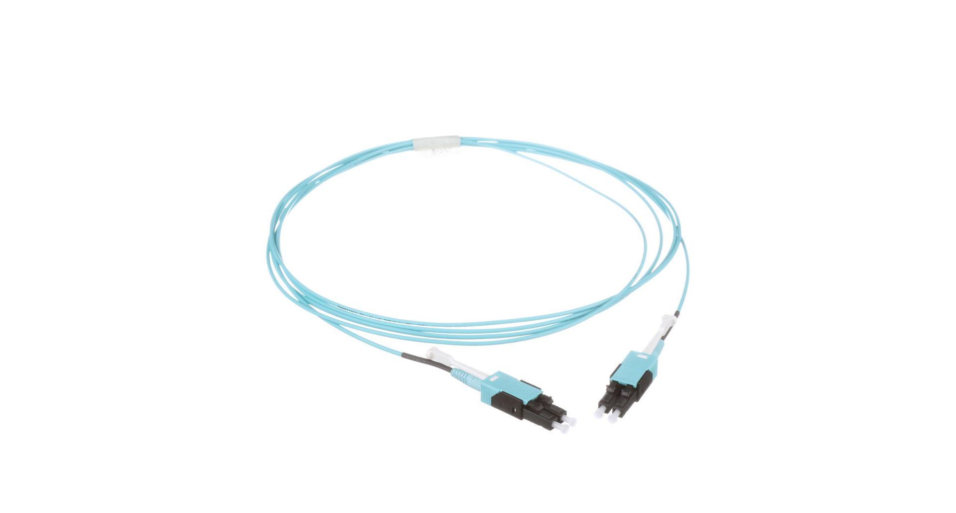 Panduit Fz2Rlununonm007 Fibre Optic Cable 7 M Lc Om4 Aqua Colour