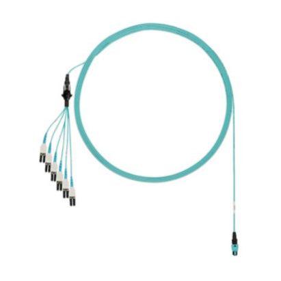 Panduit Fztrp8Nufsnf046 Fibre Optic Cable 14.02 M Panmpo Lc Ofnp Om4 Aqua Colour