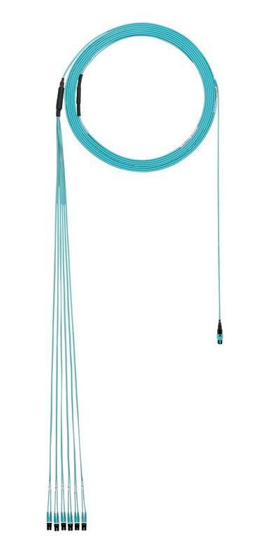 Panduit Fztyp7El2Saf140 Fibre Optic Cable 42.7 M Panmpo 6X Lc Ofnp Om4 Aqua Colour