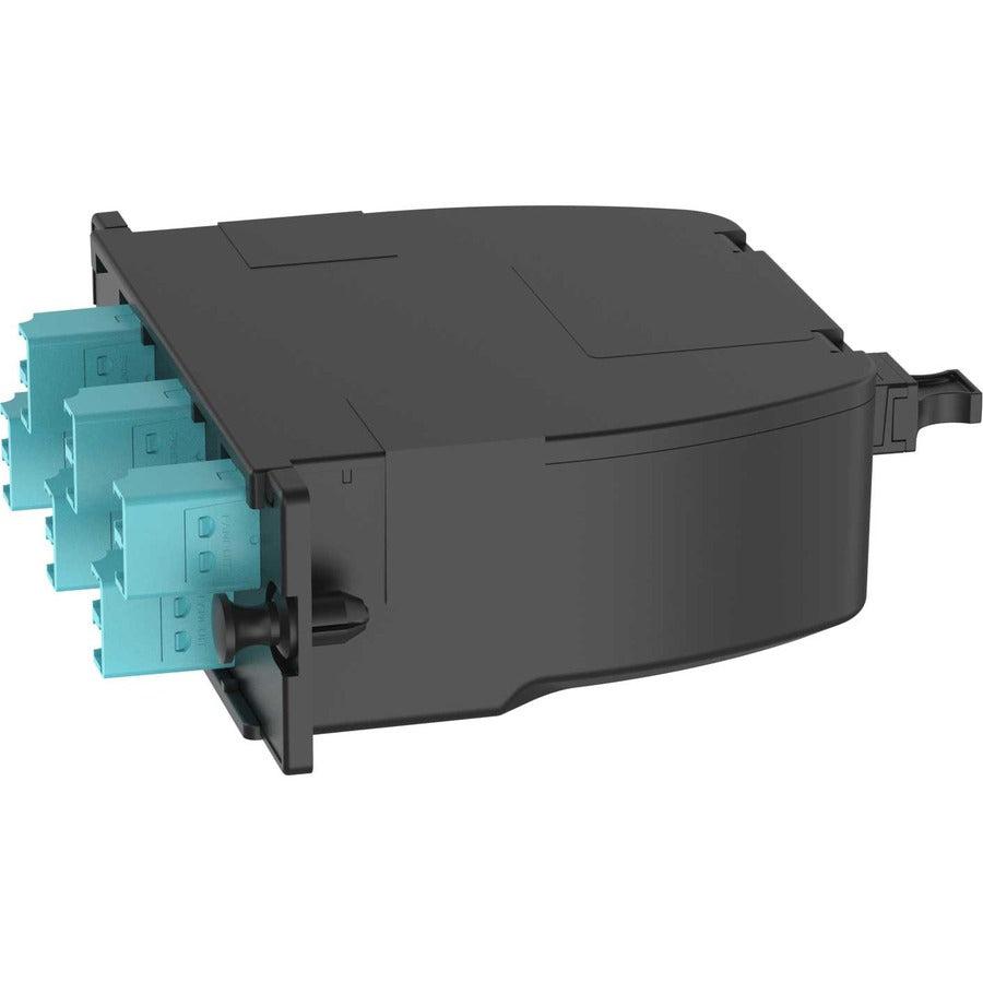 Panduit Fc2Sa-12-10U Fibre Optic Adapter Lc/Mpo 1 Pc(S) Aqua Colour, Black