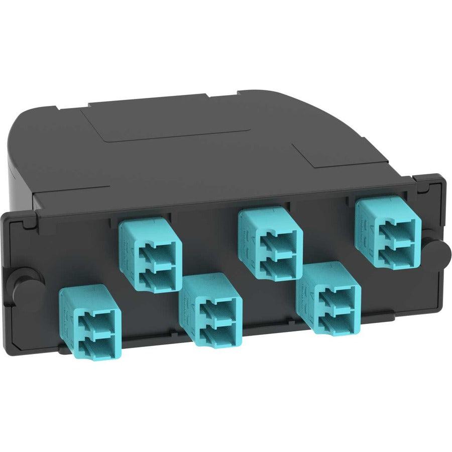 Panduit Fc2Xo-12-10U Fibre Optic Adapter Lc/Mpo 1 Pc(S) Aqua Colour, Black