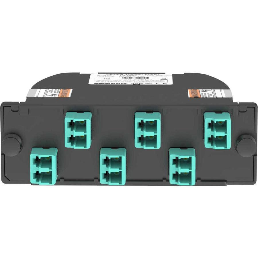 Panduit Fc2Zo-12-10Af Fibre Optic Adapter Lc/Mpo 1 Pc(S) Aqua Colour, Black