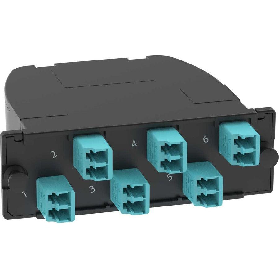 Panduit Fc2Zo-12-10U Fibre Optic Adapter Lc/Mpo 1 Pc(S) Aqua Colour, Black