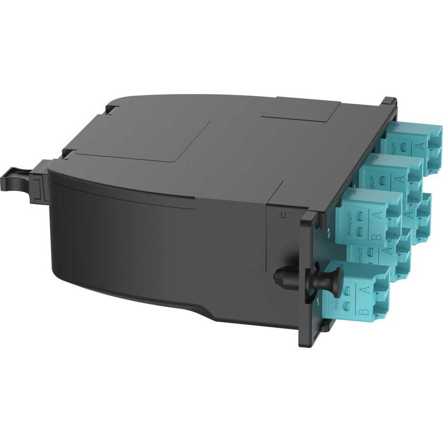 Panduit Fc2Zo-12-10U Fibre Optic Adapter Lc/Mpo 1 Pc(S) Aqua Colour, Black