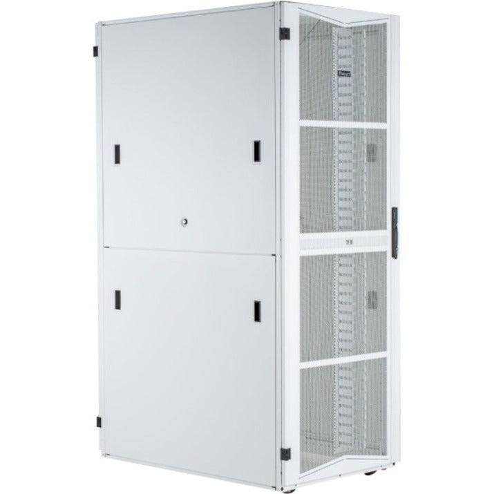 Panduit FlexFusion Cabinet, 48U Rack, Steel Construction, White XG64822WS0003