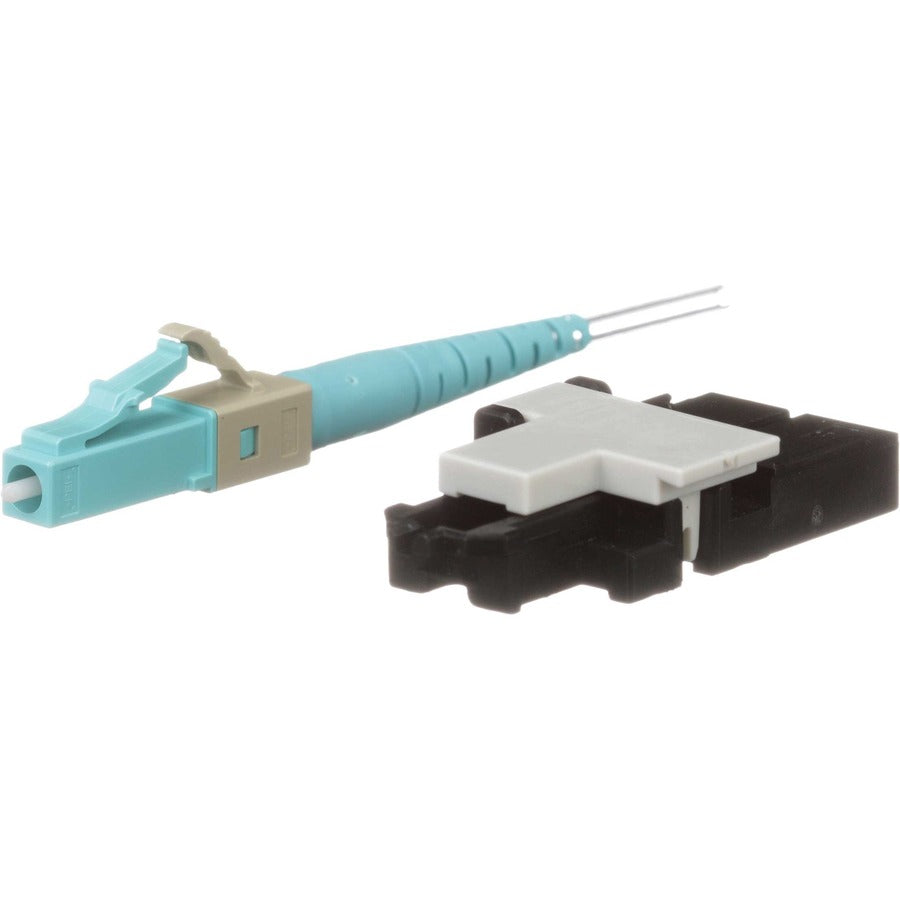Panduit Fusion Splice LC Connector, OM3/OM4/OM5, Aqua FLCS2/9SOCPXAQ