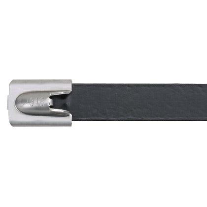 Panduit Mltfc4H-Lp316 Cable Tie Releasable Cable Tie Polyester, Stainless Steel Black, Stainless Steel