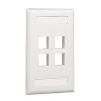 Panduit Nk4Fbl Wall Plate/Switch Cover White