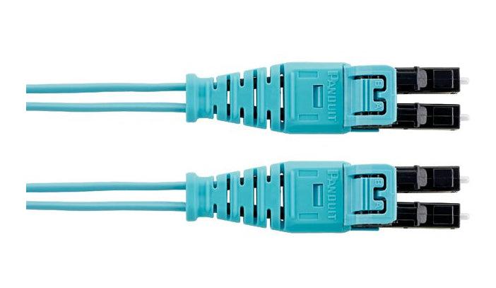 Panduit Om3 2 Fbr 1.6Mm Pc Riser Stdil 22M Fibre Optic Cable Lc Ofnr Aqua Colour
