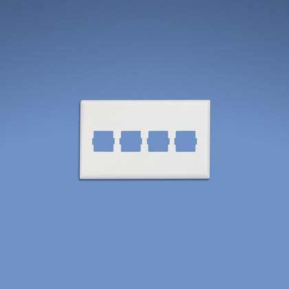 Panduit T70L4Wh Wall Plate/Switch Cover White