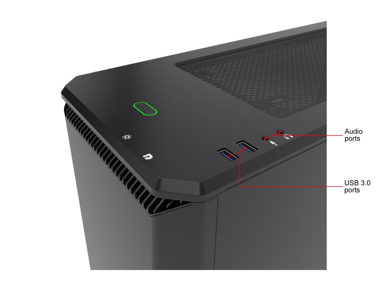 Phanteks Eclipse P400 Ph-Ec416Ptg_Bk Satin Black Tempered Glass/Steel Atx Mid Tower Computer Case