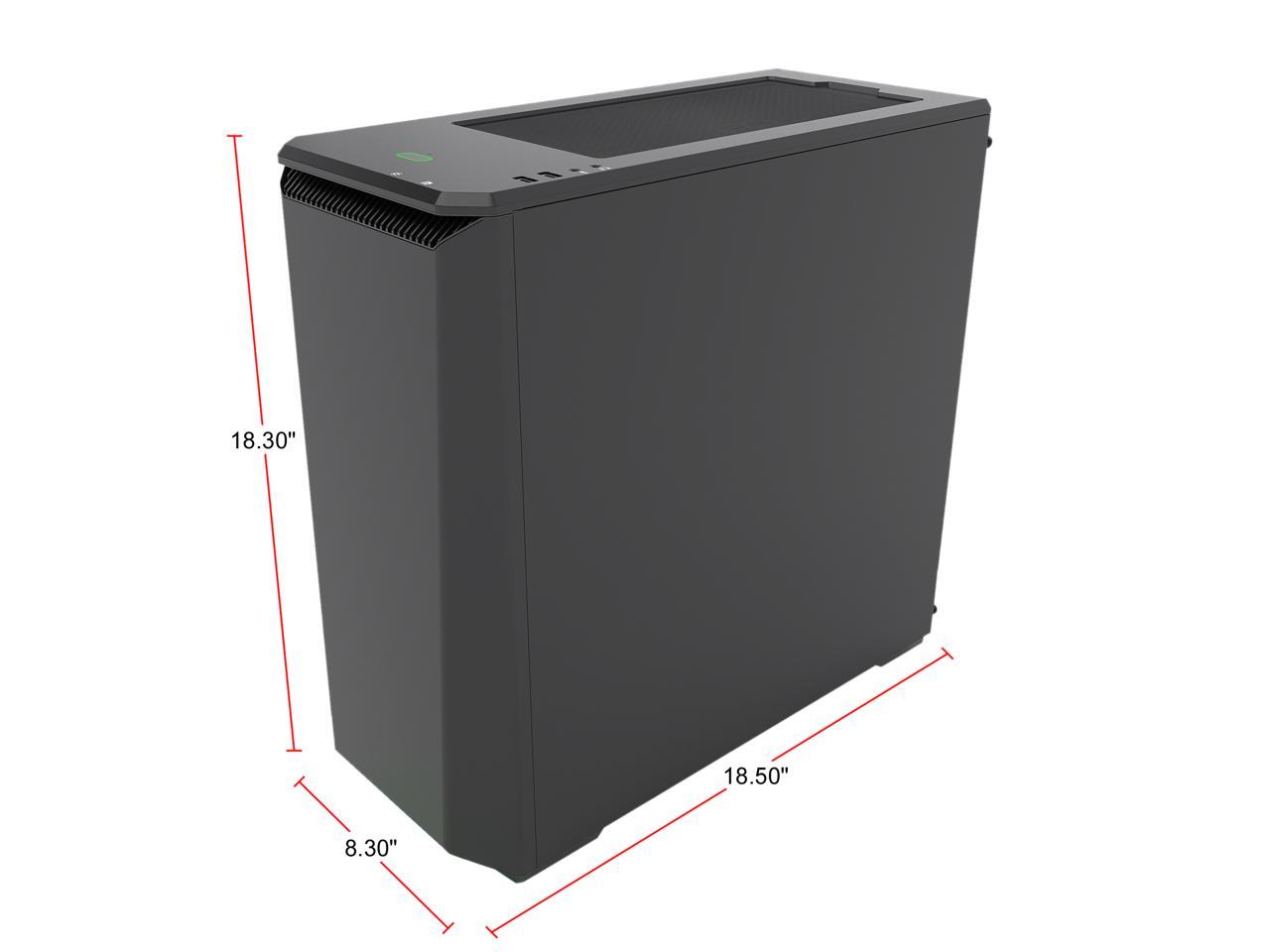 Phanteks Eclipse P400 Ph-Ec416Ptg_Bk Satin Black Tempered Glass/Steel Atx Mid Tower Computer Case