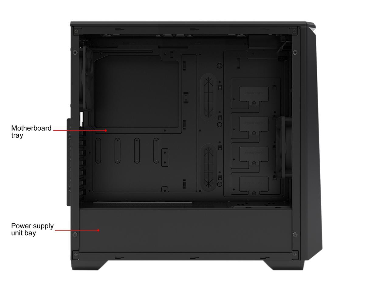 Phanteks Eclipse P400 Ph-Ec416Ptg_Bk Satin Black Tempered Glass/Steel Atx Mid Tower Computer Case