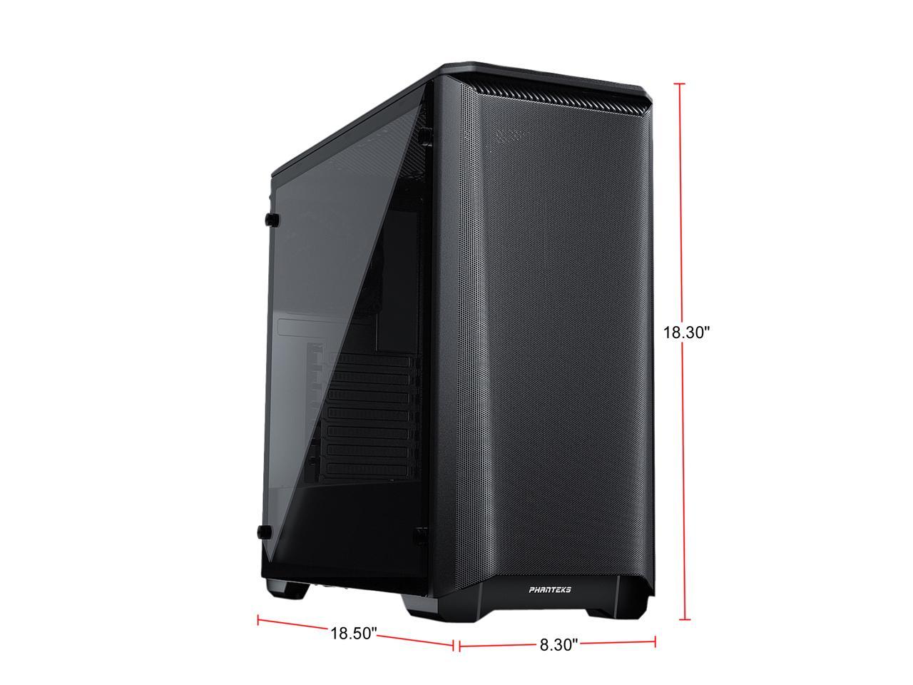 Phanteks Eclipse P400A Ph-Ec400Atg_Bk01 Black Steel / Tempered Glass Atx Mid Tower Computer Case