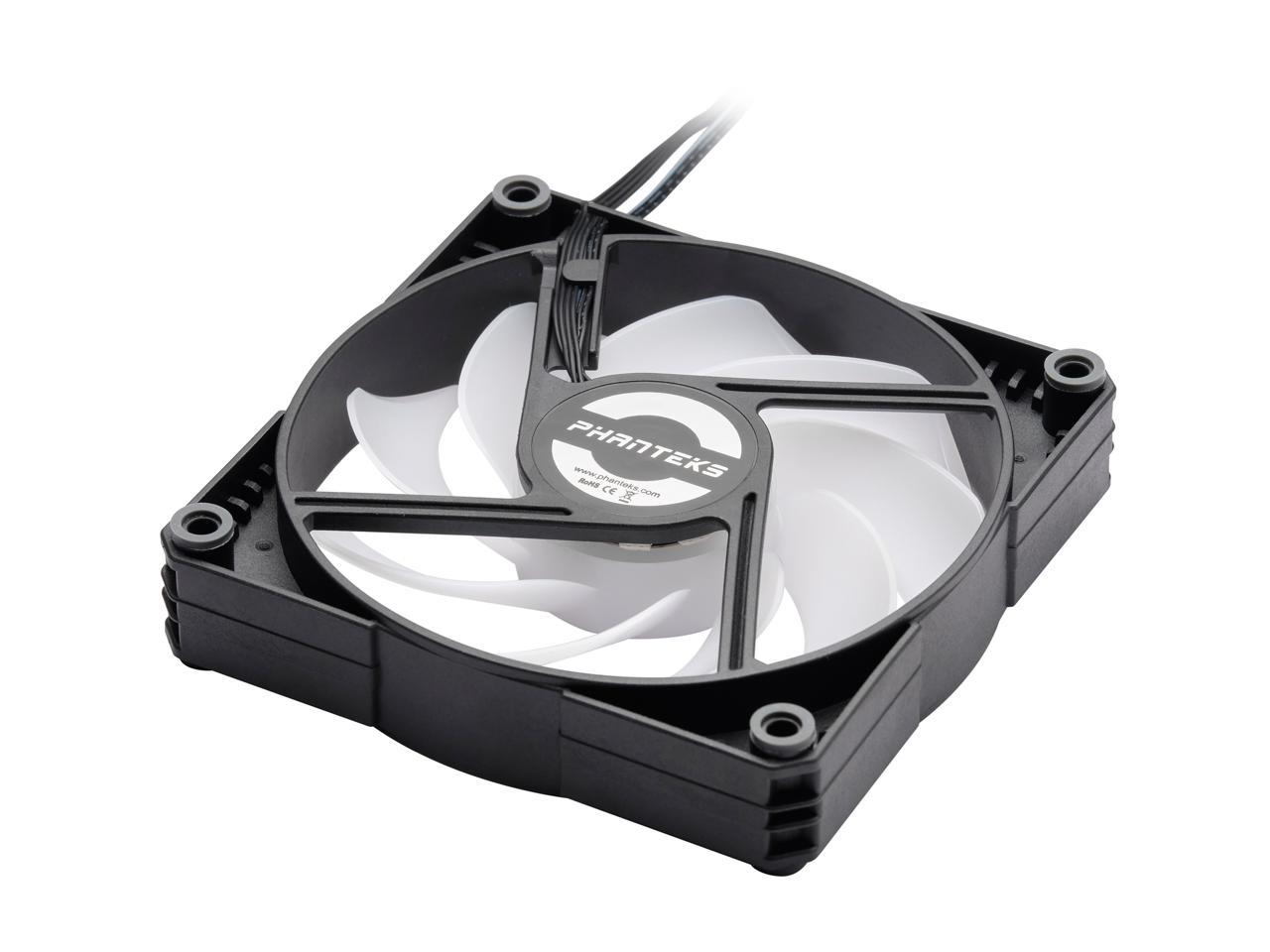 Phanteks Sk120 Drgb Pwm Fan 3 Pack - 3X 120Mm Fan, High Airflow Nine-Blade Design, Drgb Lighting, Rubber Dampening Washers - Black