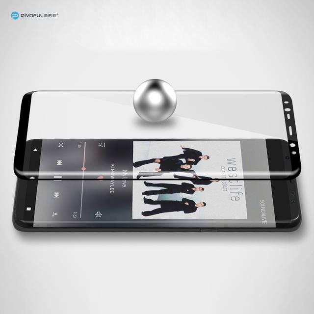 Pivoful Piv-S8Pfgb Full Size 3D Tempered Glass Film (Black)