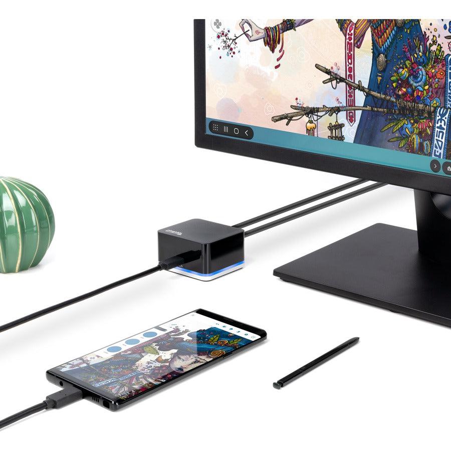 Plugable Phone Cube Compatible with Samsung DeX Dock, DeX Station, DeX Pad, Galaxy Note 9, S9, S9 Plus, S8, S8 Plus, S10, Tab S5e UD-CUBE-15W