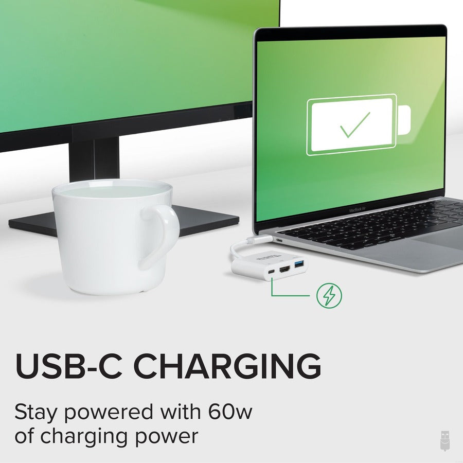 Plugable USB C Mini Dock with HDMI, USB 3.0 and Pass-Through Charging Compatible with 2018 iPad Pro, 2018 MacBook Air, Dell XPS 1315, Thunderbolt 3 and More USBC-MD101