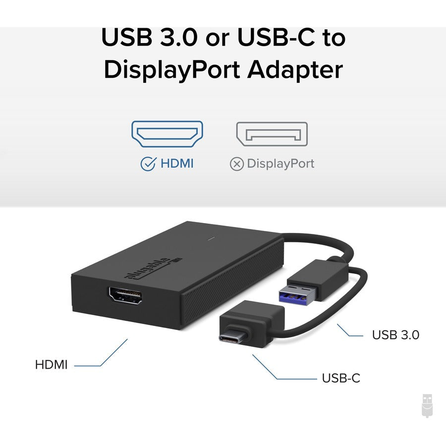 Plugable USB C to HDMI Adapter, Universal Video Graphics Adapter for USB 3.0 and USB-C Macs and Windows UGA-HDMI-S