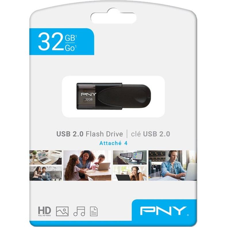 Pny Attaché 4 Usb Flash Drive 32 Gb Usb Type-A 2.0 Black