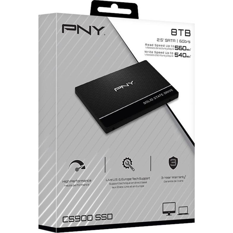 Pny Cs900 2Tb 3D Nand 2.5" Sata Iii Internal Solid State Drive Ssd7Cs900-2Tb-Rb