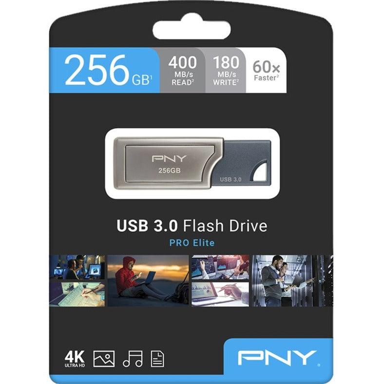 Pny Pro Elite Usb Flash Drive 256 Gb Usb Type-A 3.2 Gen 1 (3.1 Gen 1) Grey