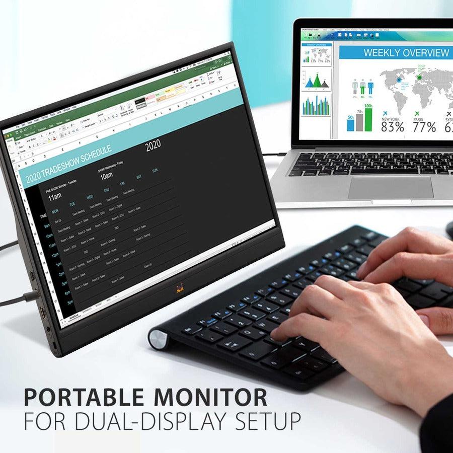 Portable USB-C Monitor - 16 Inch Lightweight Travel Display | TecISoft VA1655