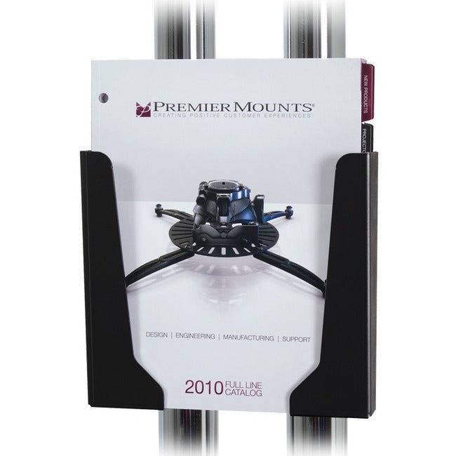 Premier Mounts Dual-Pole Brochure Holder for Carts and Stands PSD-DBH