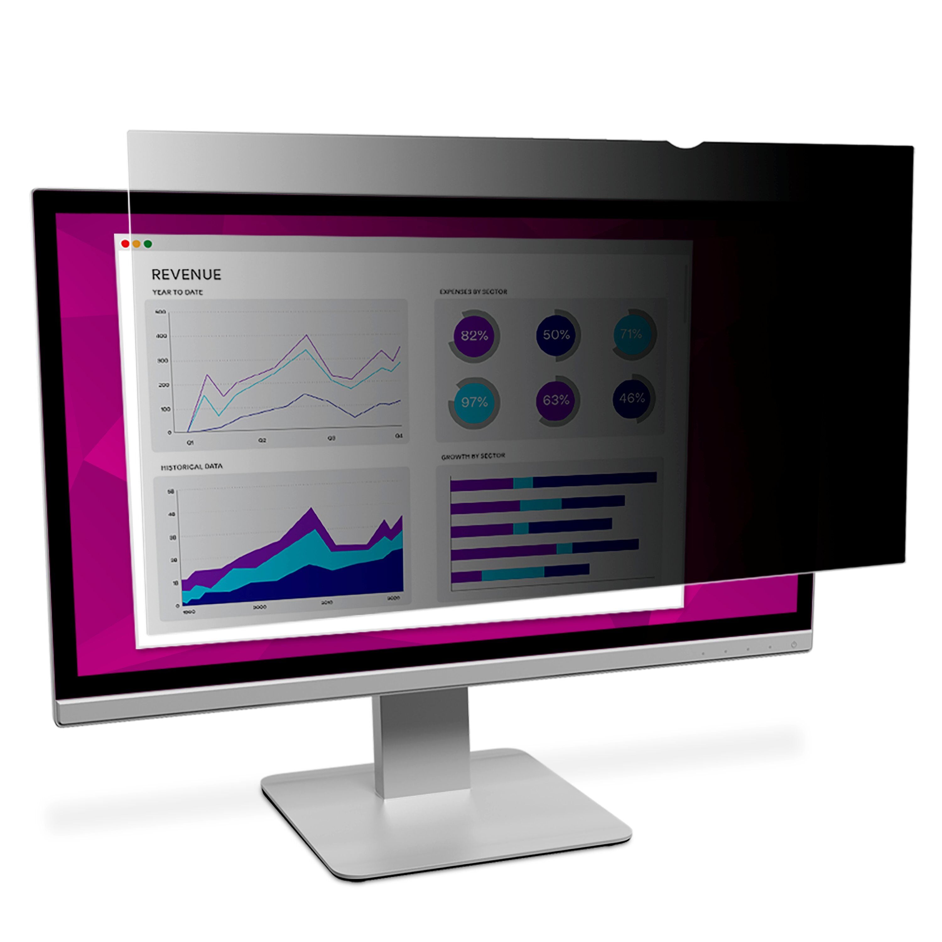 Privacy Filter High Clarity - 3M 24 Inch Widescreen Monitor 16:10 | TechSoft HC240W1B