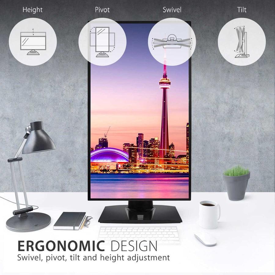 Professional 4K Monitor - ViewSonic VP3268a-4K 32" Pantone Validated Display with Docking Station | TechSoft