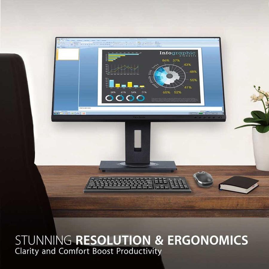 QHD 1440p Monitor 24 Inch - USB-C IPS Business Display | ViewSonic VG2455-2K