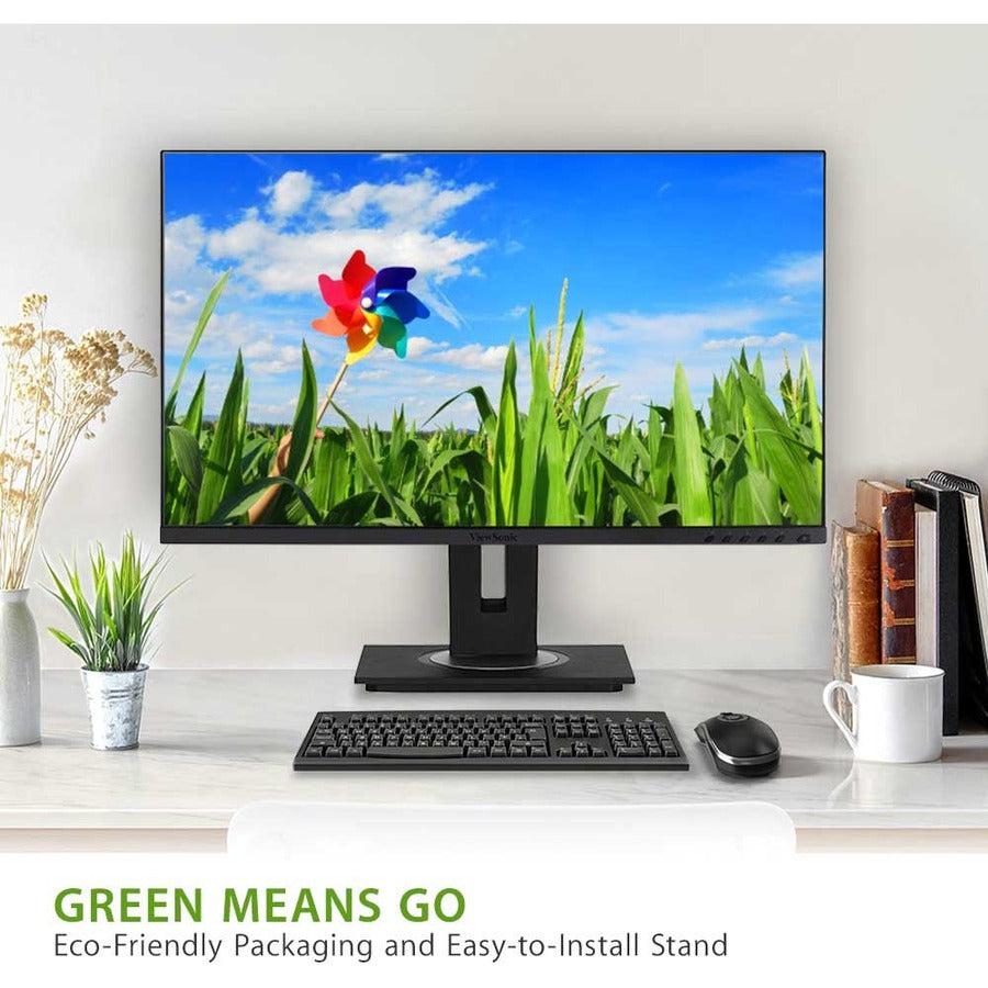 QHD USB-C Monitor - ViewSonic VG2755-2K 27-Inch Ergonomic Display | Tecisoft