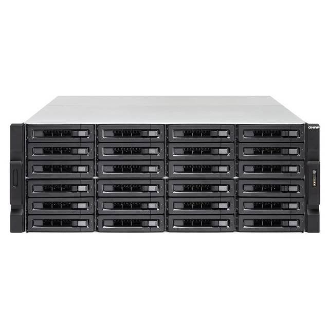 Qnap Ts-2483Xu-Rp-E2136-16G-Us Intel Xeon E-2136 3.3Ghz/ 16Gb Ddr4/ 6Gbe/ 24Sata/ Usb3.1/ 24-Bay 4U Rackmount Nas For Enterprise