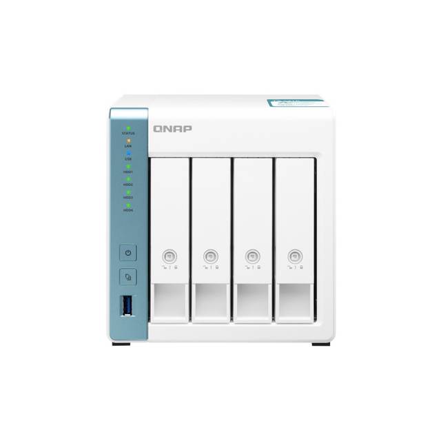 Qnap Ts-431K-Us Annapurna Labs Al-214 4-Core 1.7Ghz 4-Bay Desktop Nas For Home & Soho