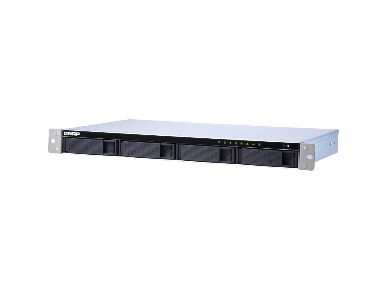 Qnap Ts-431Xeu-8G-Us Short Depth Rackmount Nas With Quad-Core Cpu And 10Gbe Sfp+ Port For Smb