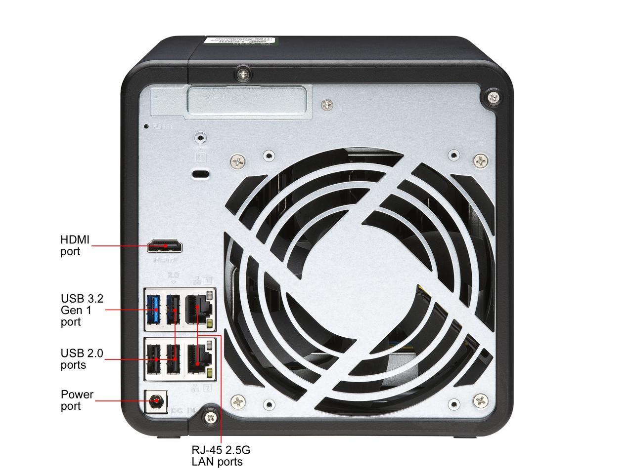 Qnap Ts-453D-4G-Us Quad-Core 2.5Gbe Nas Server For Smb