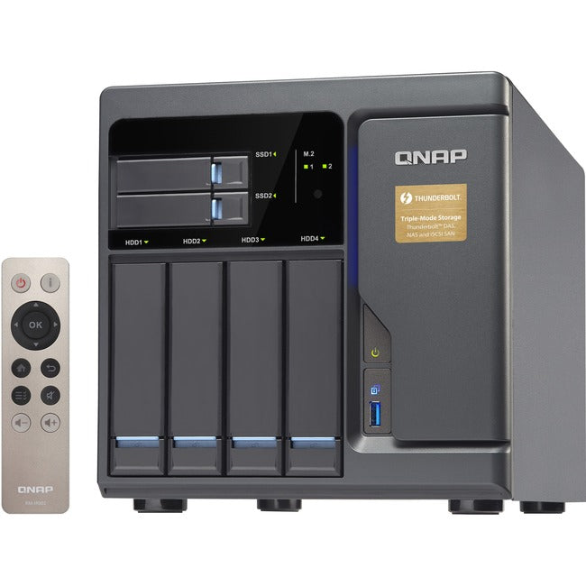 QNAP Turbo NAS TVS-682T-I3-8G SAN/NAS Server with Thunderbolt 2 TVS-682T-I3-8G-US