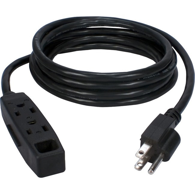 Qvs 3-Outlet 3-Prong 6Ft Power Extension Cord