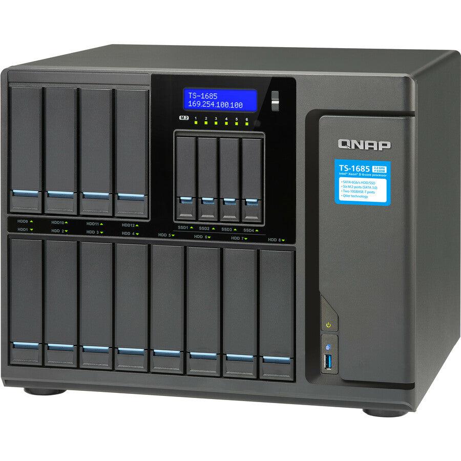 Qnap Ts-1685 Nas Desktop Ethernet Lan Black D-1531