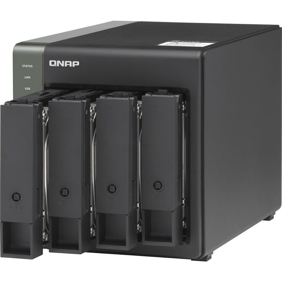 Qnap Ts-431X3-4G-Us Annapurnalabs Al314 4-Core 1.7Ghz 4Gb Ddr3 4-Bay Nas W/ Built-In 10Gbe Sfp+ And 2.5Gbe Rj45 Ports For Smb