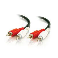 RCA Stereo Audio Cable 25ft - Shielded TV Audio Connection | C2G 40466