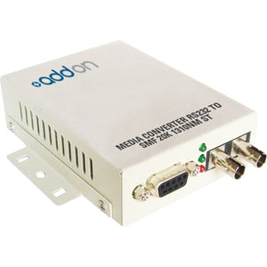 RS232 Fiber Media Converter - ADD-ON ADD-RS232-SC 1310nm MMF SC Connector Serial | TECISOFT
