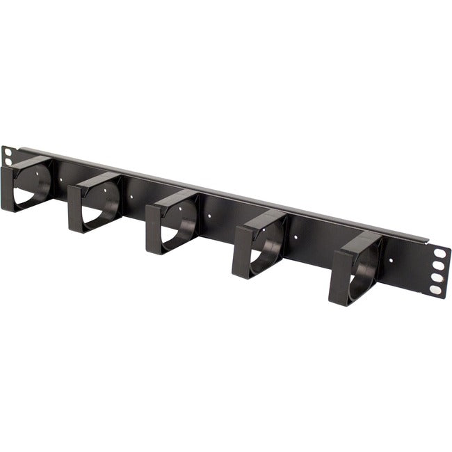 Rack Solutions 1U Horizontal Plastic D-Ring Cable Management Bar 180-4410