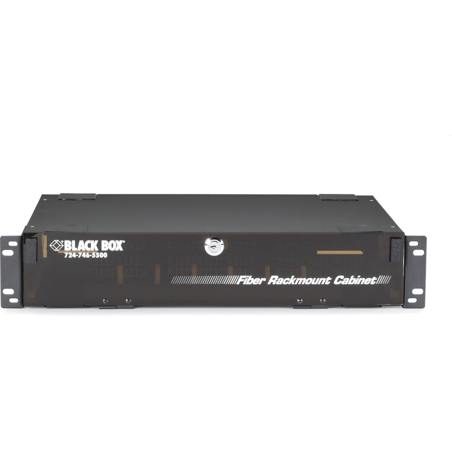 Rackmount Fiber Enclosure - 2U 6-Slot LGX Adapter Panel | Black Box JPM418A-R5