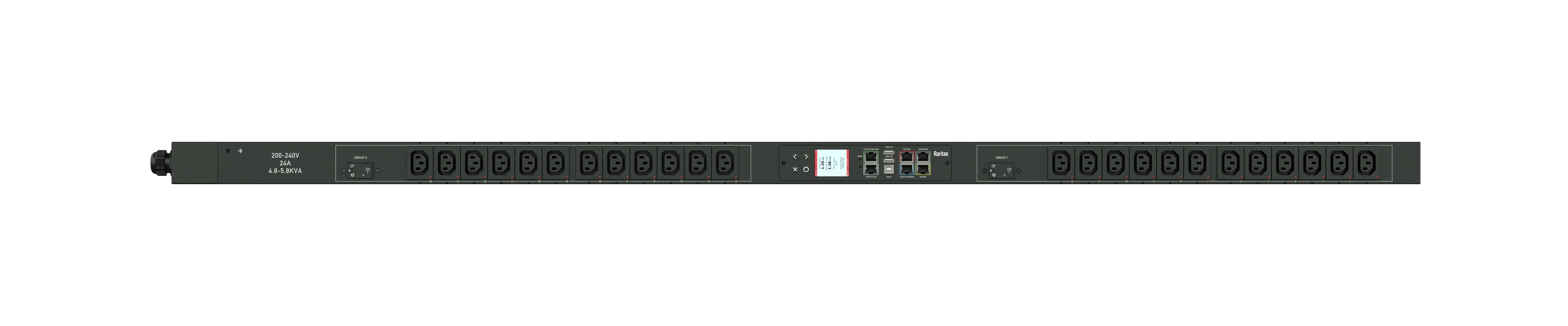 Raritan Px3-4496V Power Distribution Unit (Pdu) 24 Ac Outlet(S) 0U Black