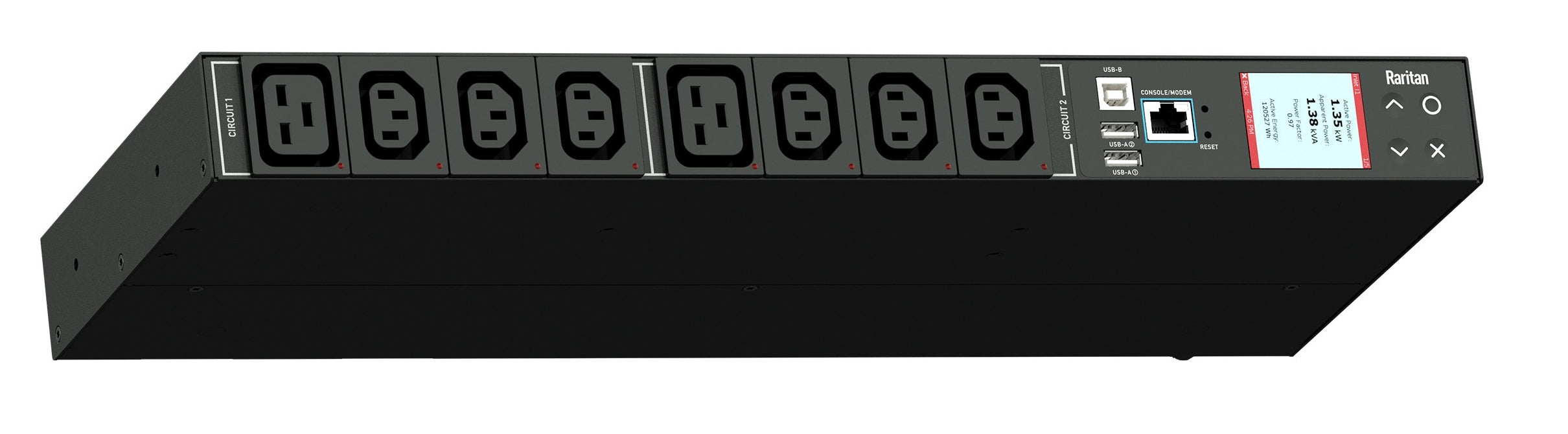 Raritan Px3-5201R Power Distribution Unit (Pdu) 8 Ac Outlet(S) 1U Black