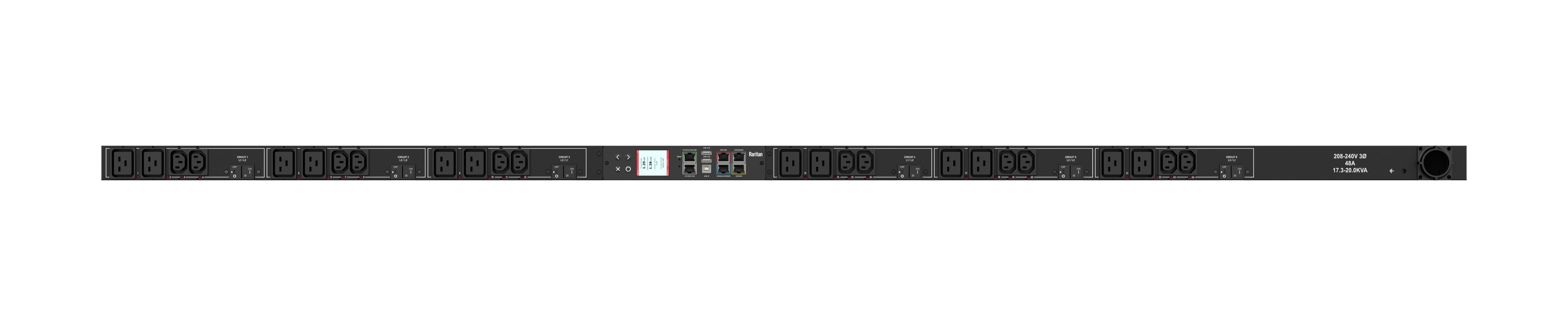Raritan Px3-5551-N4V2 Power Distribution Unit (Pdu) 24 Ac Outlet(S) 0U Black